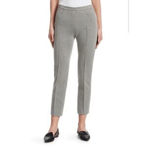 Akris Punto NWT Franca Houndstooth Cropped Trousers Black Cream Pants Size 6